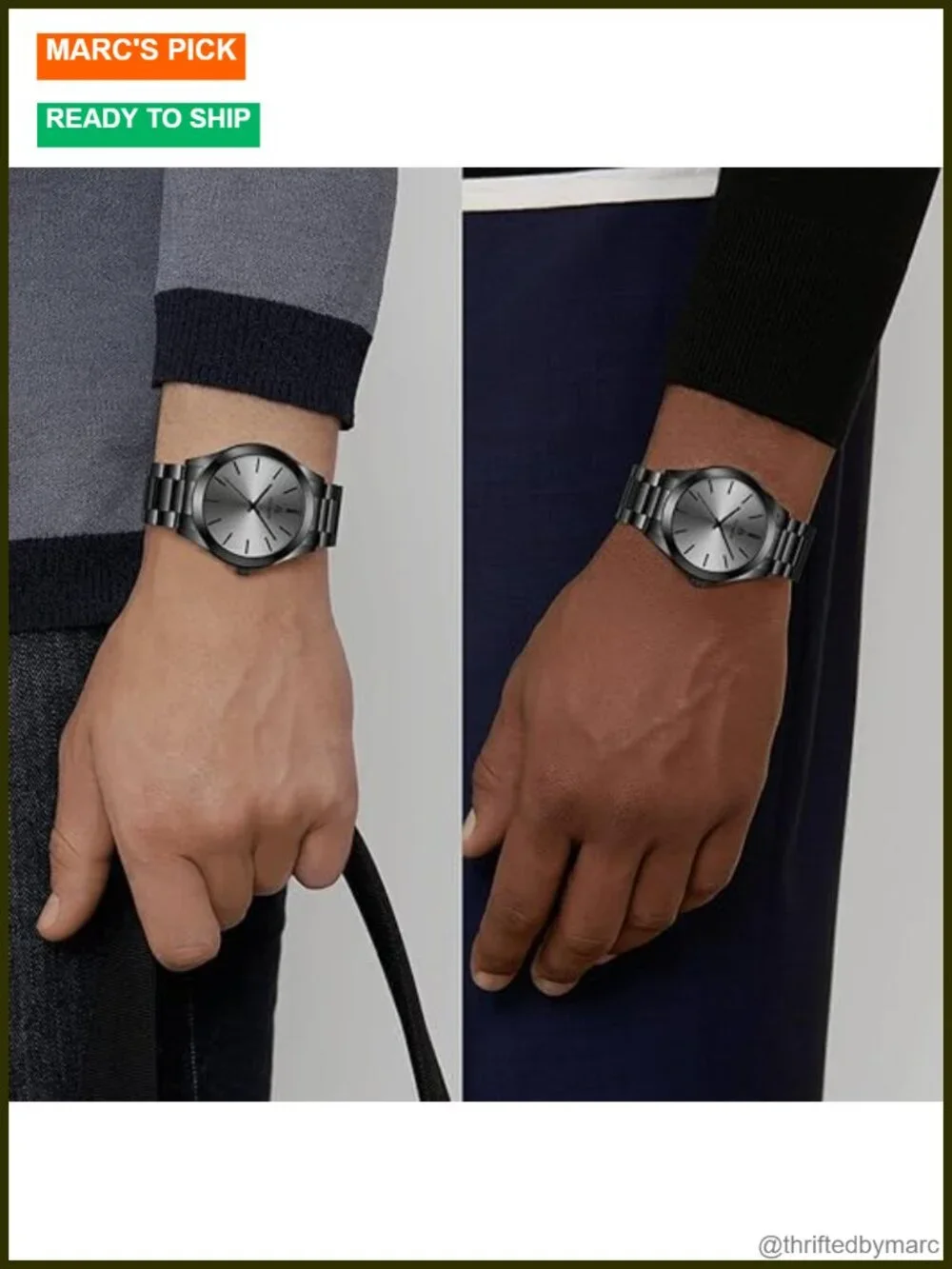 Waterproof Stainless Steel Watch Analog Quartz Fashion Business Designer